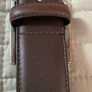 Brown Leather Belt. Mens 32/34